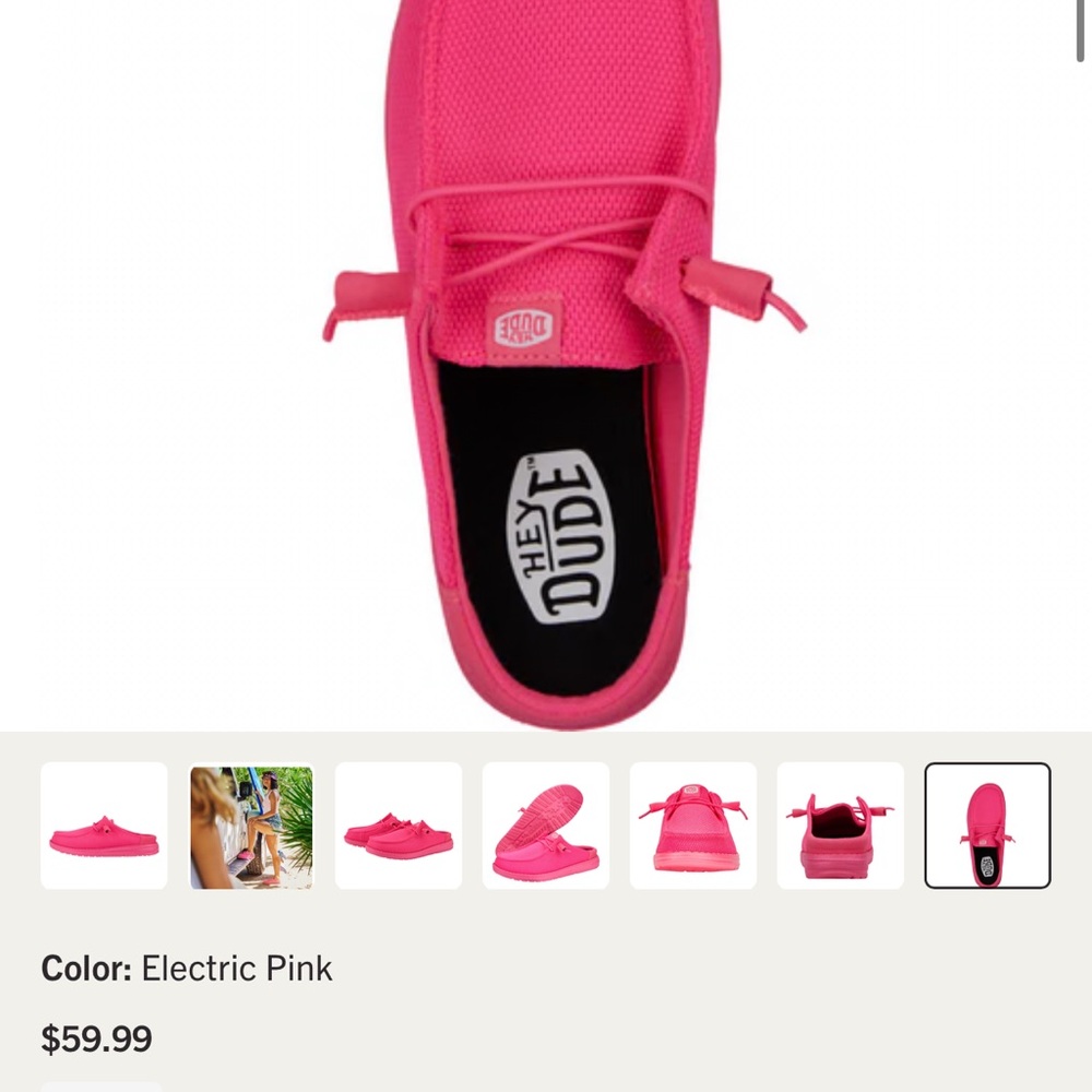 Women Electric Pink Canvas Slip-On
